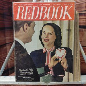 Vintage Redbook Magazine February 1948 Women's Valentines Day Issue